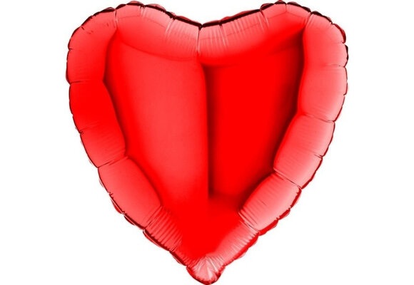 Heart - Red - 18"/45cm - 5 stuks