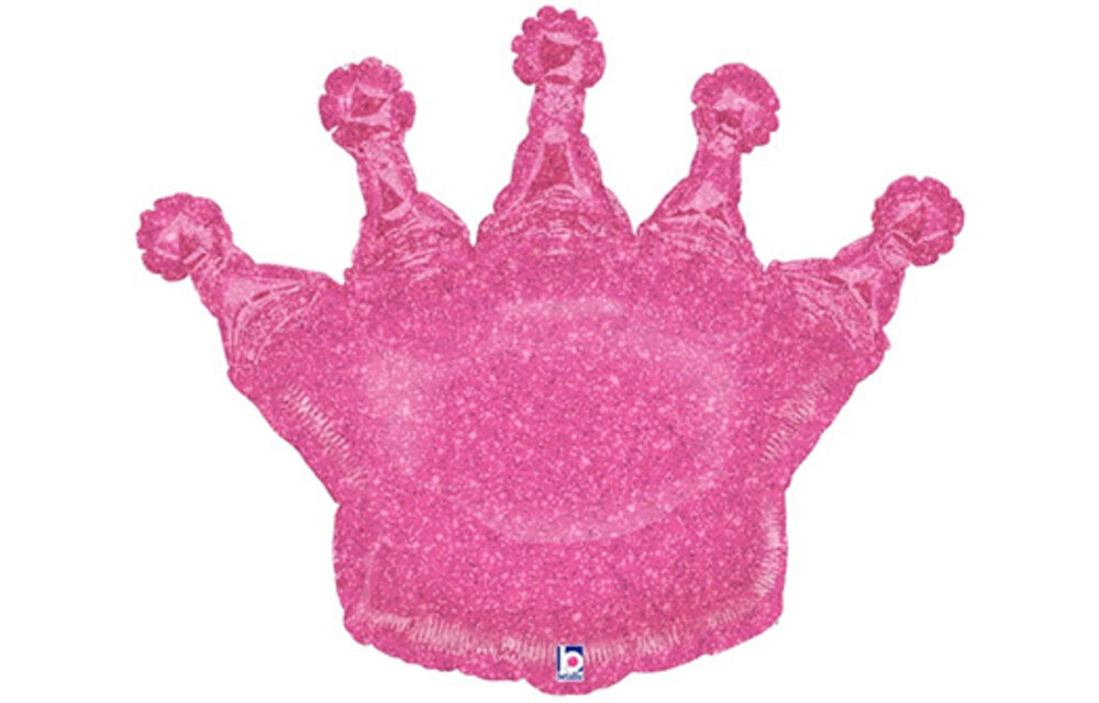 Crown - Glittering Pink - 36 inch - Betallic