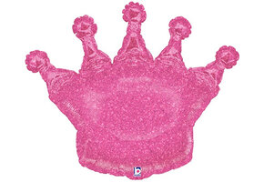 Crown - Glittering Pink - 36 inch - Betallic