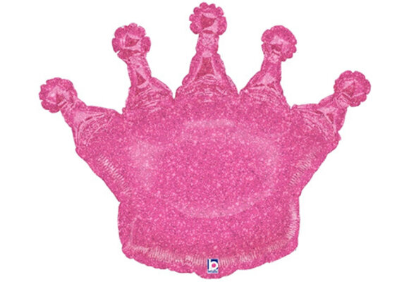 Crown - Glittering Pink - 36 inch - Betallic