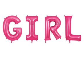 Letter Fuchsia - 34"/86cm - GIRL