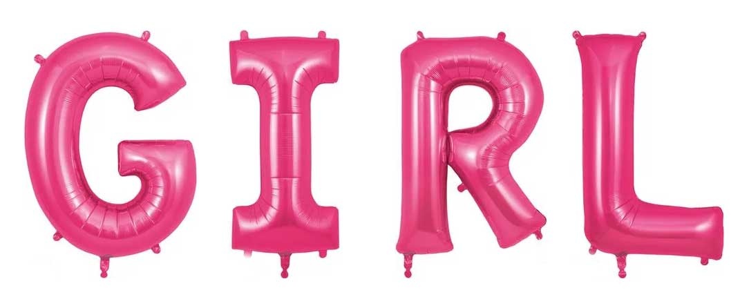 Letter Magenta - NS34"/86cm - GIRL