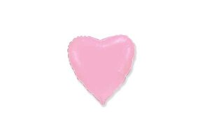Heart - Pastel Pink - FX9"/22cm - 2 stuks