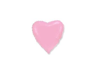 Heart - Pastel Pink - FX9"/22cm - 2 stuks