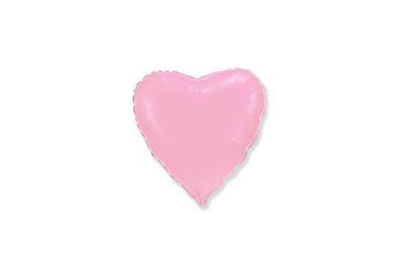 Heart - Pastel Pink - FX9"/22cm - 2 stuks