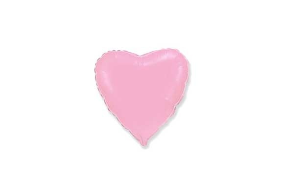 Heart - Pastel Pink - FX9"/22cm - 2 stuks