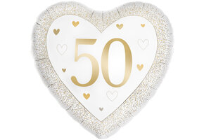 Heart - Number 50 Gold - Oaktree - 18 inch