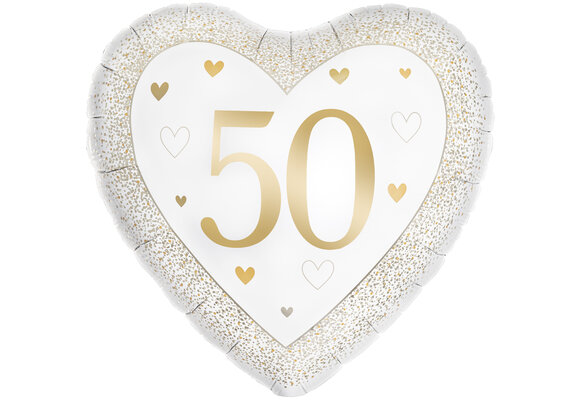 Heart - Number 50 Gold - Oaktree - 18 inch