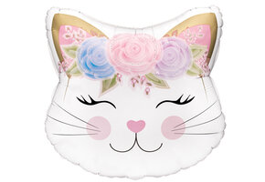 Cat Head Flowers - Oak - 22 inch