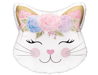 Cat Head Flowers - Oak - 22 inch