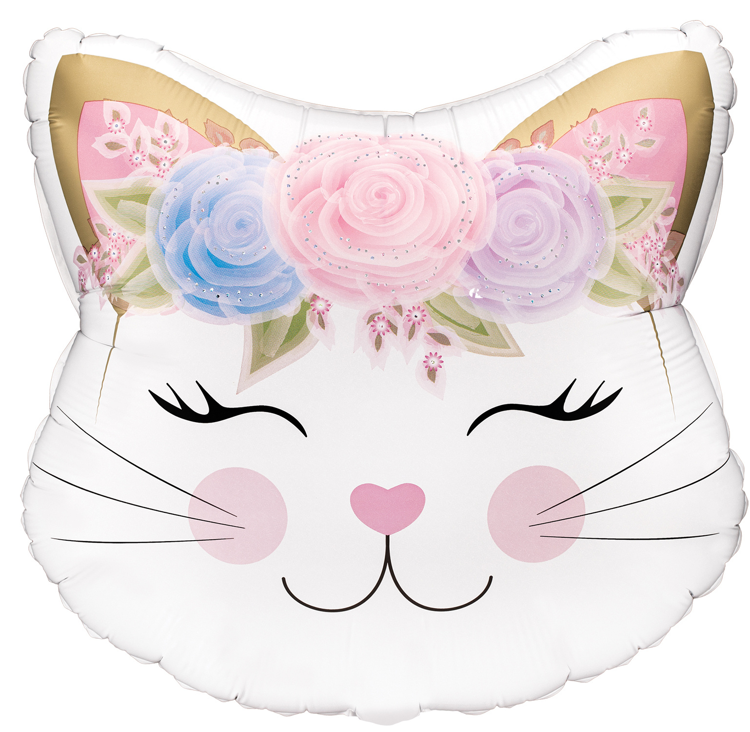 Cat Head Flowers - Oak - 22 inch