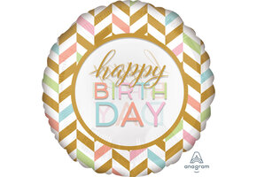 JUMBO - Happy Birthday Pastel - 28 inch - Anagram