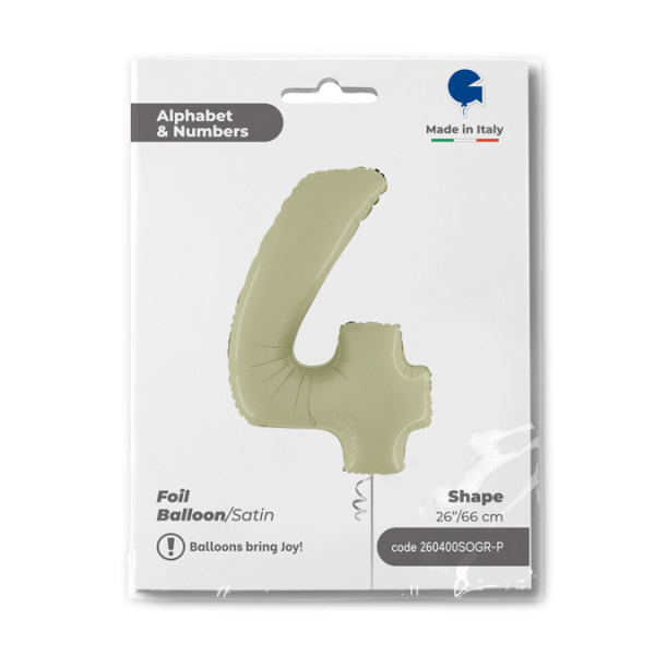 Cijfer Satin Olive Green 4 - 26 inch - Grabo