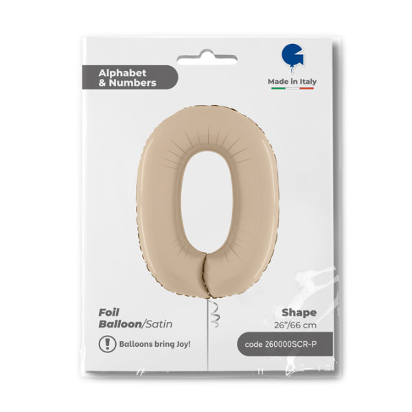 Cijfer Satin Cream 0 - 26 inch - Grabo