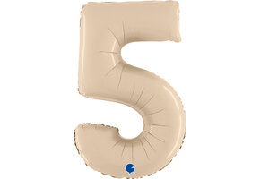 Cijfer Satin Cream 5 - 26 inch - Grabo