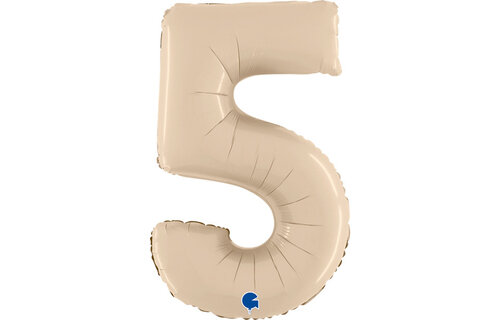 Cijfer Satin Cream 5 - 26 inch - Grabo