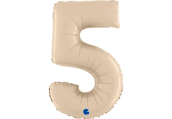 Cijfer Satin Cream 5 - 26 inch - Grabo