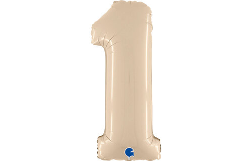 Cijfer Satin Cream 1 - 26 inch - Grabo