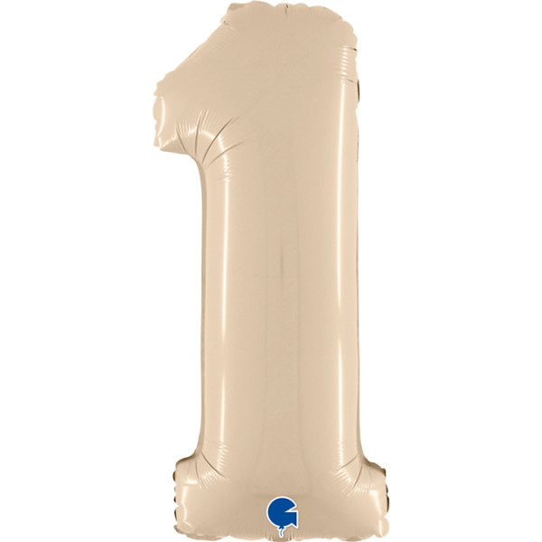 Cijfer Satin Cream 1 - 26 inch - Grabo