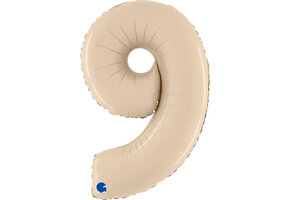 Cijfer Satin Cream 9 - 26 inch - Grabo