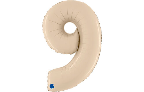 Cijfer Satin Cream 9 - 26 inch - Grabo