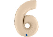 Cijfer Satin Cream 6 - 26 inch - Grabo