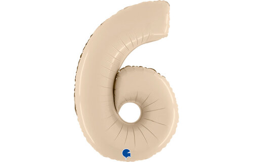 Cijfer Satin Cream 6 - 26 inch - Grabo