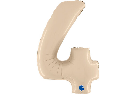 Cijfer Satin Cream 4 - 26 inch - Grabo