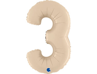 Cijfer Satin Cream 3 - 26 inch - Grabo