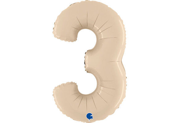 Cijfer Satin Cream 3 - 26 inch - Grabo