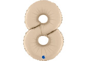 Cijfer Satin Cream 8 - 26 inch - Grabo