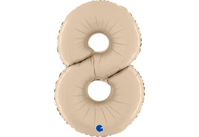 Cijfer Satin Cream 8 - 26 inch - Grabo