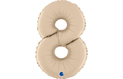 Cijfer Satin Cream 8 - 26 inch - Grabo