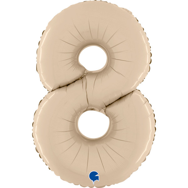 Cijfer Satin Cream 8 - 26 inch - Grabo