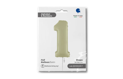 Cijfer Satin Olive Green 1 - 26 inch - Grabo