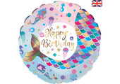Birthday Shimmering Mermaid - 18 inch - Oaktree
