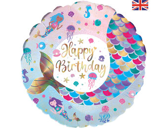 Birthday - Shimmering Mermaid - 18 inch - Oaktree