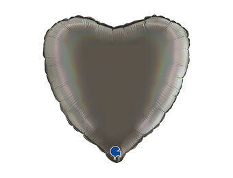 Heart - Platinum Grey - 18"- Grabo