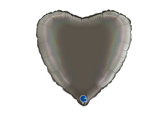 Heart - Platinum Grey - 18"- Grabo
