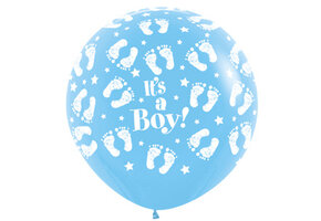 R36 inch  - It's A Boy Footprint - Blue 039 - 1 pcs