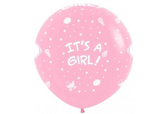 Sempertex 36 inch  - It's A Girl - Pink 009 - 1 ct