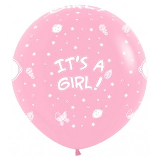 Sempertex 36 inch  - It's A Girl - Pink 009 - 1 Stuks
