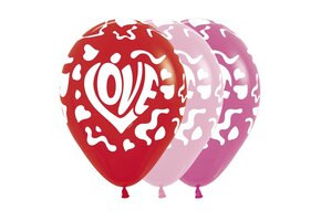 Sempertex 12 inch  - Love - Assortment - 25 Stuks