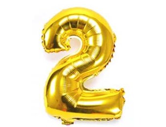 SALE > Cijfer Gold 2 - HA24"/60cm - 1 stuk
