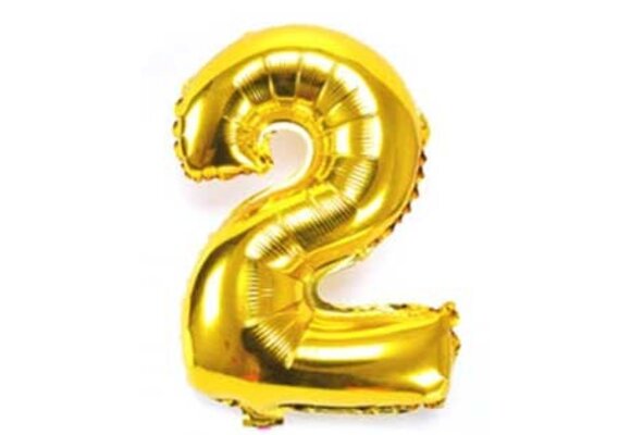 SALE > Cijfer Gold 2 - HA24"/60cm  - 1 stuk