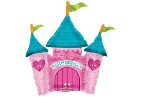 14"/35cm - Princess Castle - zelfsluitend incl.stick