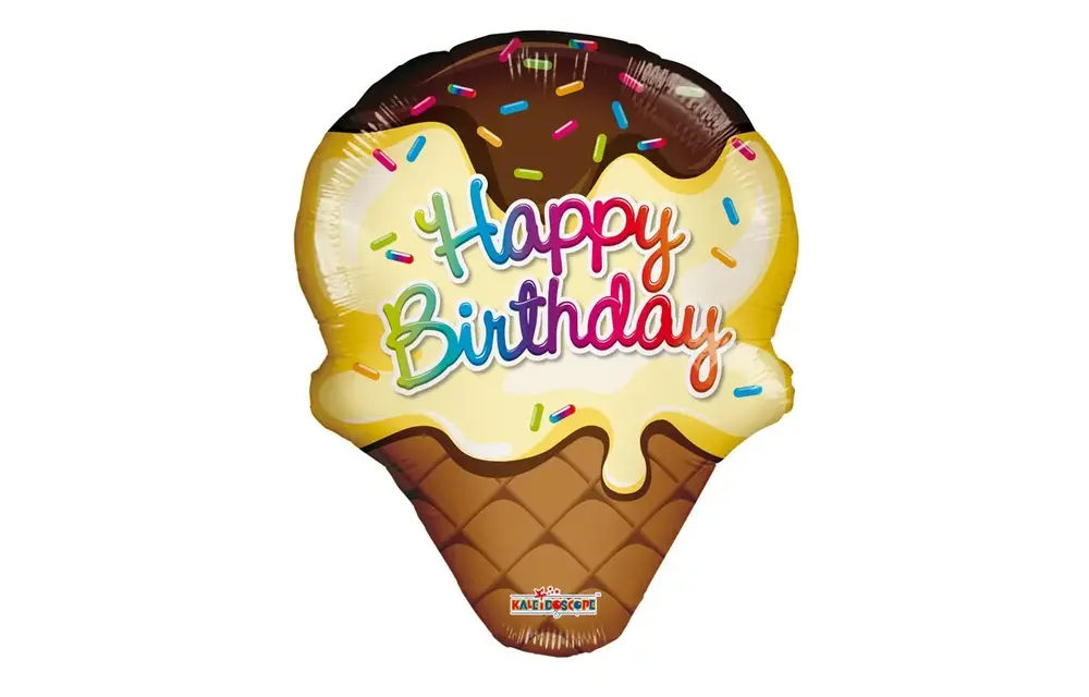 14"/35cm - Ice Cream Cone - with valve incl.stick