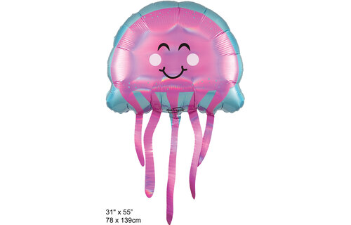 Jellyfish Smile - 31 x 55 inch