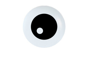 Sempertex 5 inch  - Eye Ball - White 005 - 50 ct