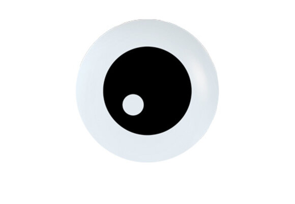 Sempertex 5 inch  - Eye Ball - White 005 - 50 ct